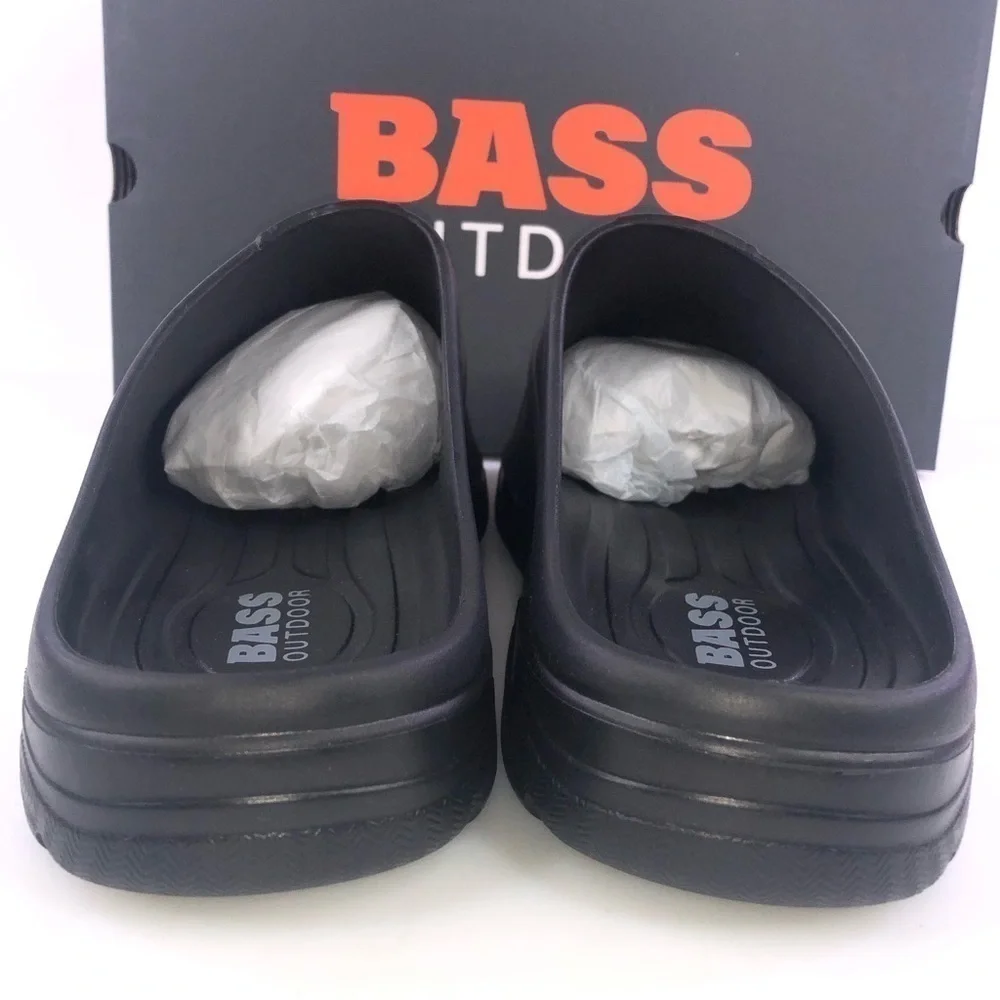 G.H Bass & Co. Outdoor Field Slide Slip Camping Black Men's Shoes